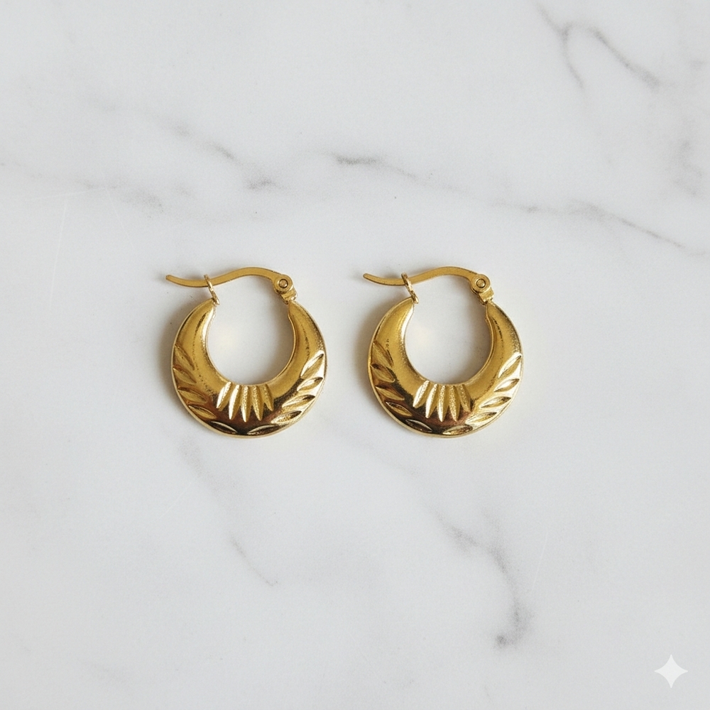 Elegant Gold Hoop Earrings